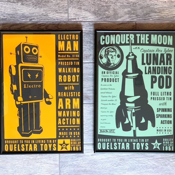 3 John W. Golden's Space Age Posters: Rocket, Robot, & Flying Saucer- SHIPS FREE - Picture 4 of 16
